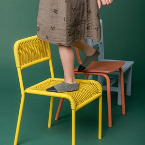 Chaussons les petits velours gris vert (pointures 18-20)