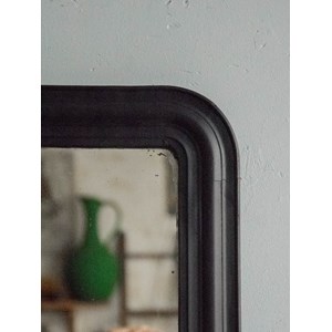 Petit miroir louis-philippe noir n°921