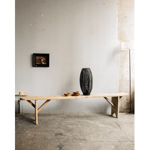 Grand banc en bois clair n°299