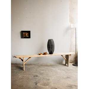 Grand banc en bois clair n°299