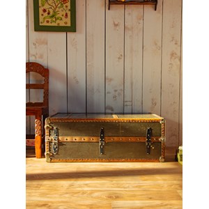 Grande malle cabine en cuir n°248