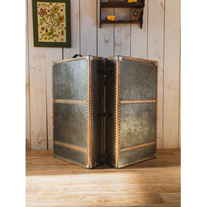 Grande malle cabine en cuir n°248