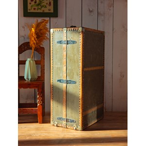 Grande malle cabine en cuir n°248