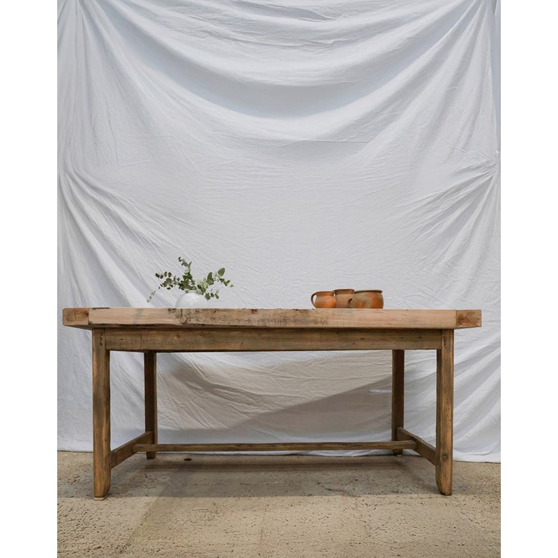 Grande table de ferme en pin n°514