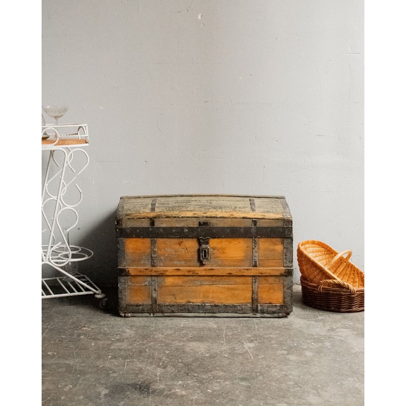 Lucien, le coffre en bois et métal n°100