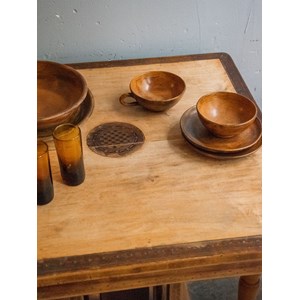 Table à manger carrée en bois n°525