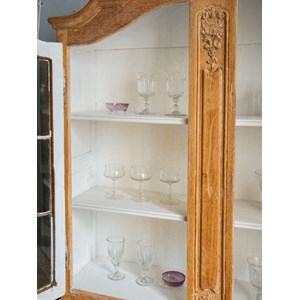 Grande vitrine en bois patiné n°122