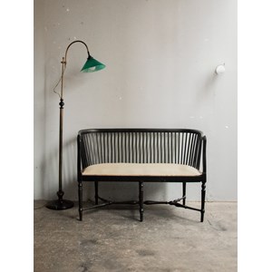 Martine, la banquette noire en bois n°35