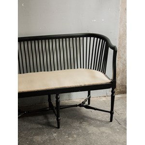 Martine, la banquette noire en bois n°35