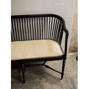 Martine, la banquette noire en bois n°35