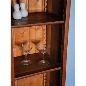 Grande étagère en bois foncé n°286