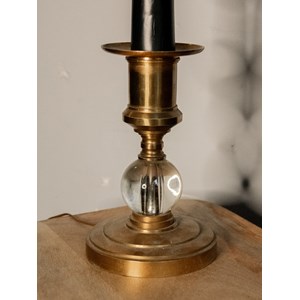 Lampe à poser en métal doré n°604