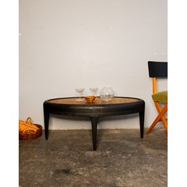 Table basse ovale en bois n°400