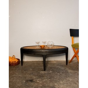 Table basse ovale en bois n°400