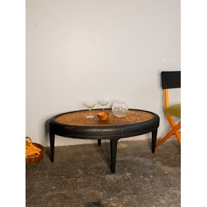 Table basse ovale en bois n°400