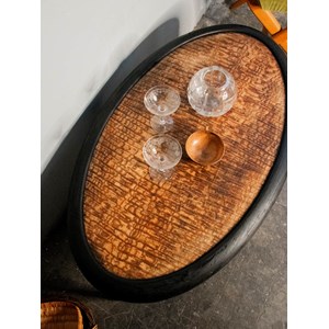 Table basse ovale en bois n°400