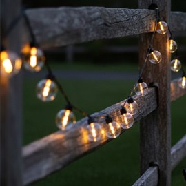 Lot de 2 guirlandes solaires transparent besty