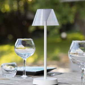 Lot de 2 lampes de table sans fil blanc beverly