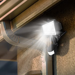 Lot de 2 projecteurs solaires sensor noir cooper