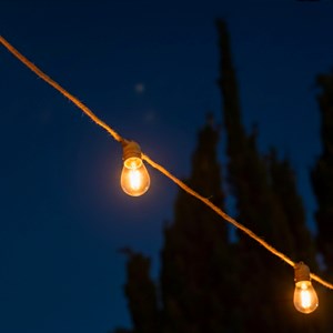 Guirlande solaire beige fantasy