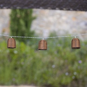 Lot de 2 guirlandes solaires marron formentera