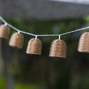 Lot de 2 guirlandes solaires marron formentera