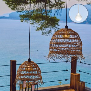 Suspension sans fil beige hawaii long