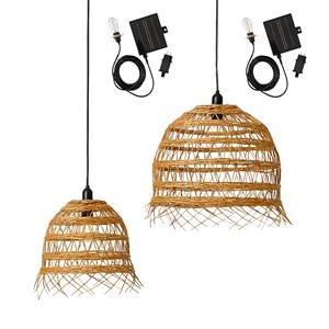Lot de 2 suspensions solaires beige hawaii long
