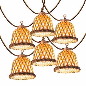 Guirlande solaire hybride beige maly