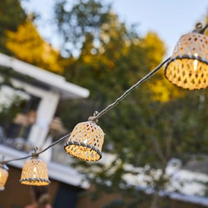 Guirlande solaire hybride beige maly