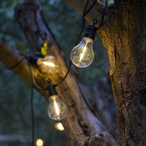 Lot de 2 guirlandes solaires transparent party max