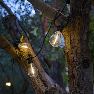 Lot de 2 guirlandes solaires transparent party max