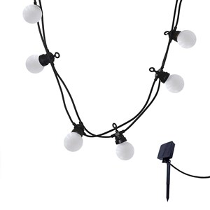 Lot de 2 guirlandes solaires blanc party
