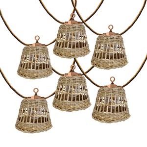 Guirlande solaire hybride beige samoa