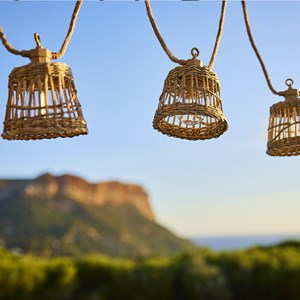 Guirlande solaire hybride beige samoa