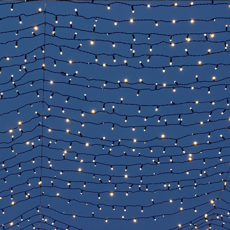 Lot de 2 guirlandes solaires noir yogy