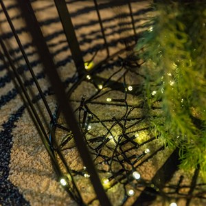 Lot de 2 guirlandes solaires noir yogy