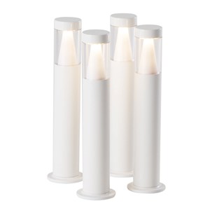 Lot de 4 lampes de table avec plateau de chargement blanc stick
