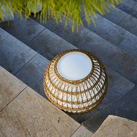 Boule lumineuse sans fil marron dress me