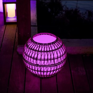 Boule lumineuse sans fil marron dress me