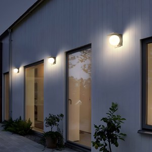 Applique murale solaire sensor noir bolly