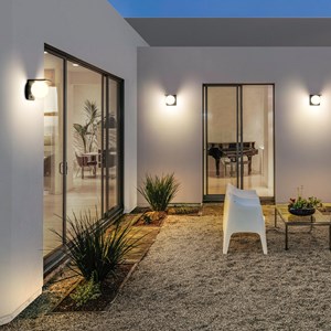 Applique murale solaire sensor noir bolly