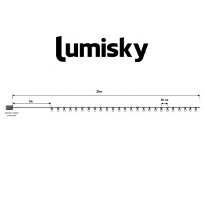 Guirlande solaire transparent bubble