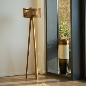 Lampadaire solaire bois eden