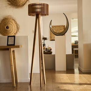 Lampadaire solaire bois eden