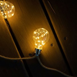 Guirlande solaire beige fantasy star