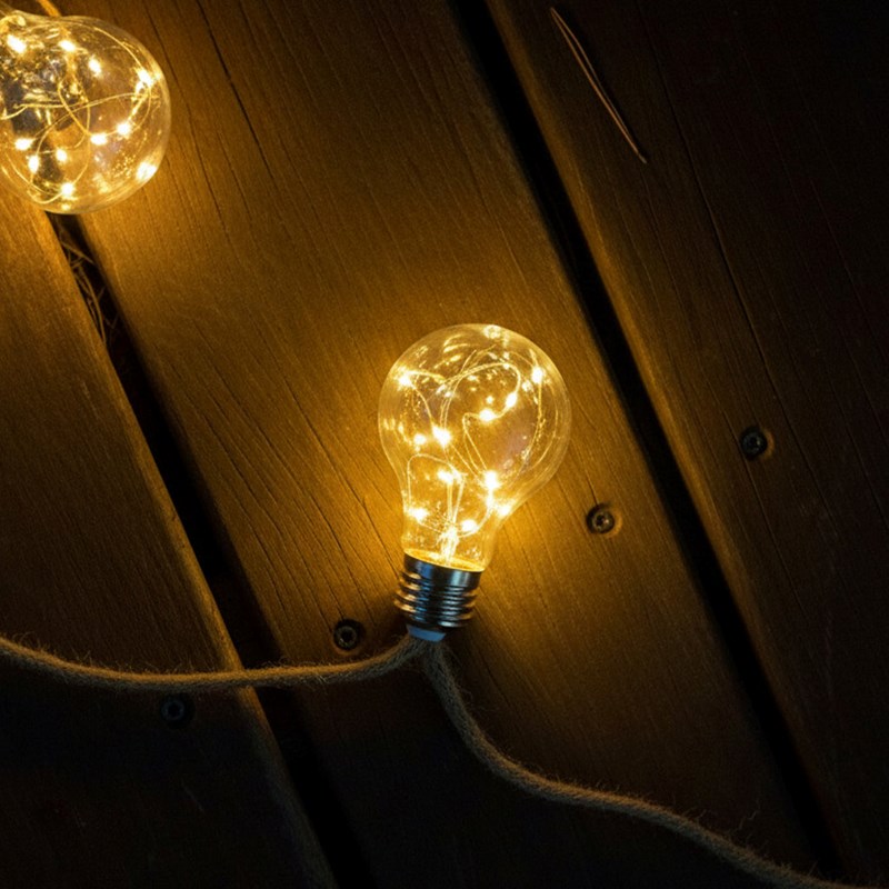 Guirlande solaire beige fantasy star