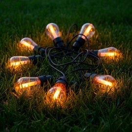 Guirlande solaire flamme transparent flame