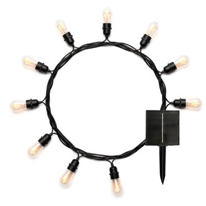 Guirlande solaire flamme transparent flame