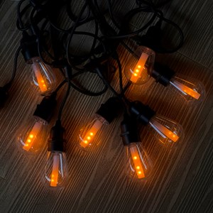 Guirlande solaire flamme transparent flame